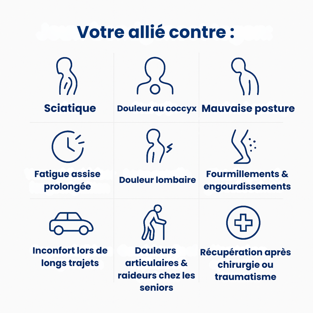 Coussin Orthopédique d’Assise ErgoComfort™